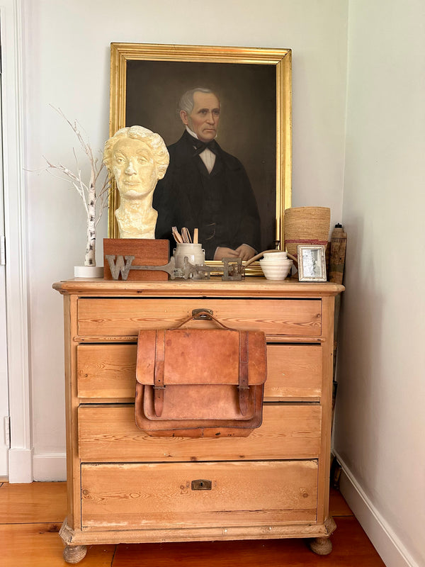Vintage Leather Messenger Bag